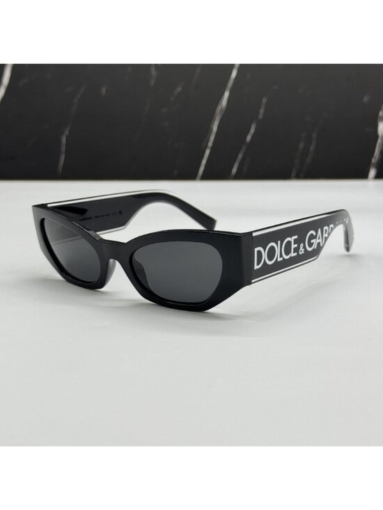 Dolce&Gabbana DG6186 501/87 Black Cat Eye Sunglasses Authentic NEW main image 10